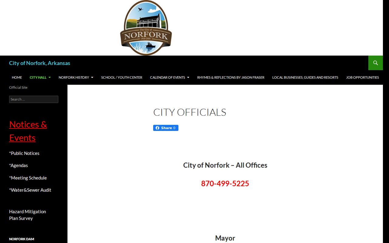 Norfork court docket clerk listing in Baxter County